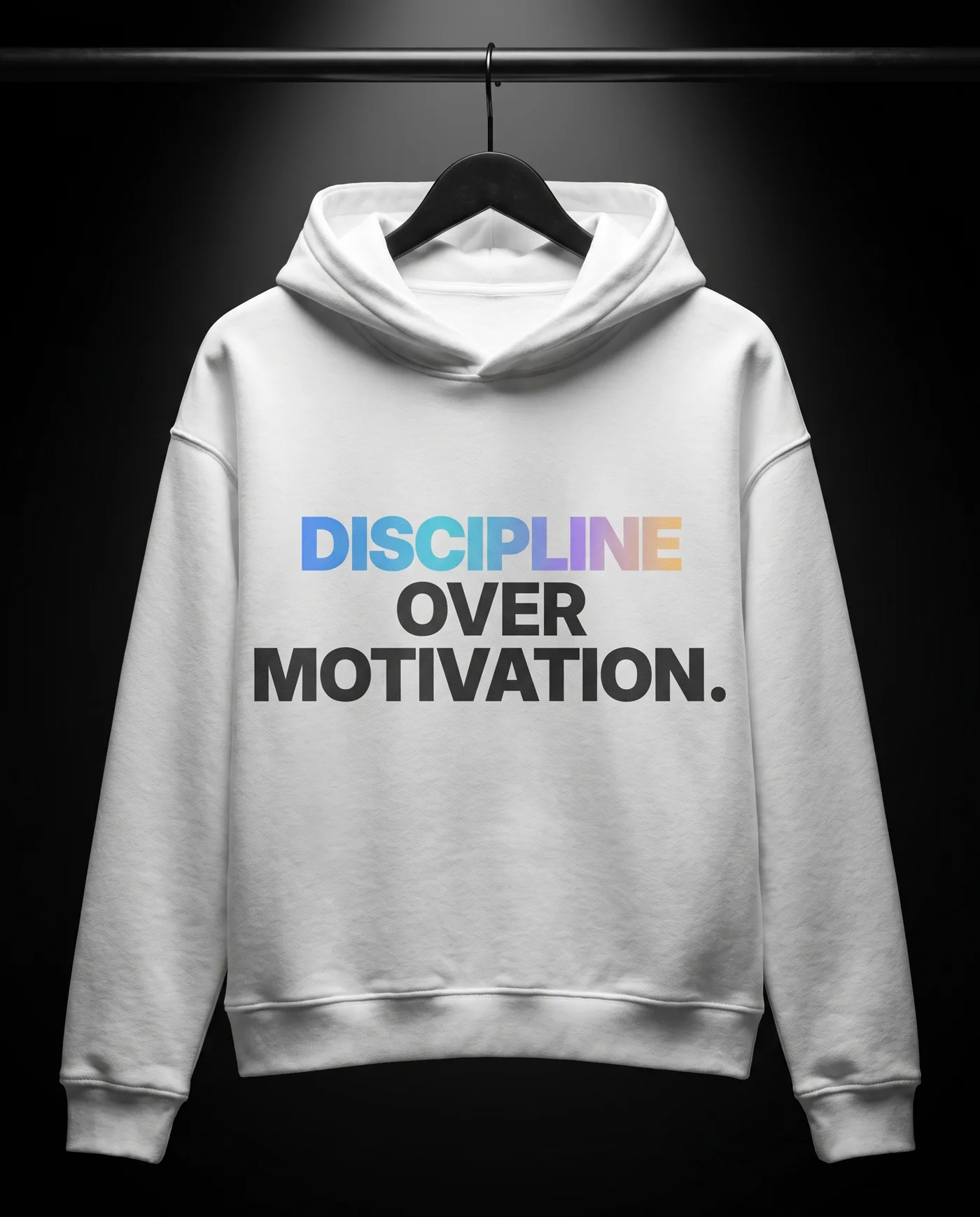 Discipline White Bestehende KI-Konzeptansicht. Kein reales Produktfoto und keine Materialzusage.