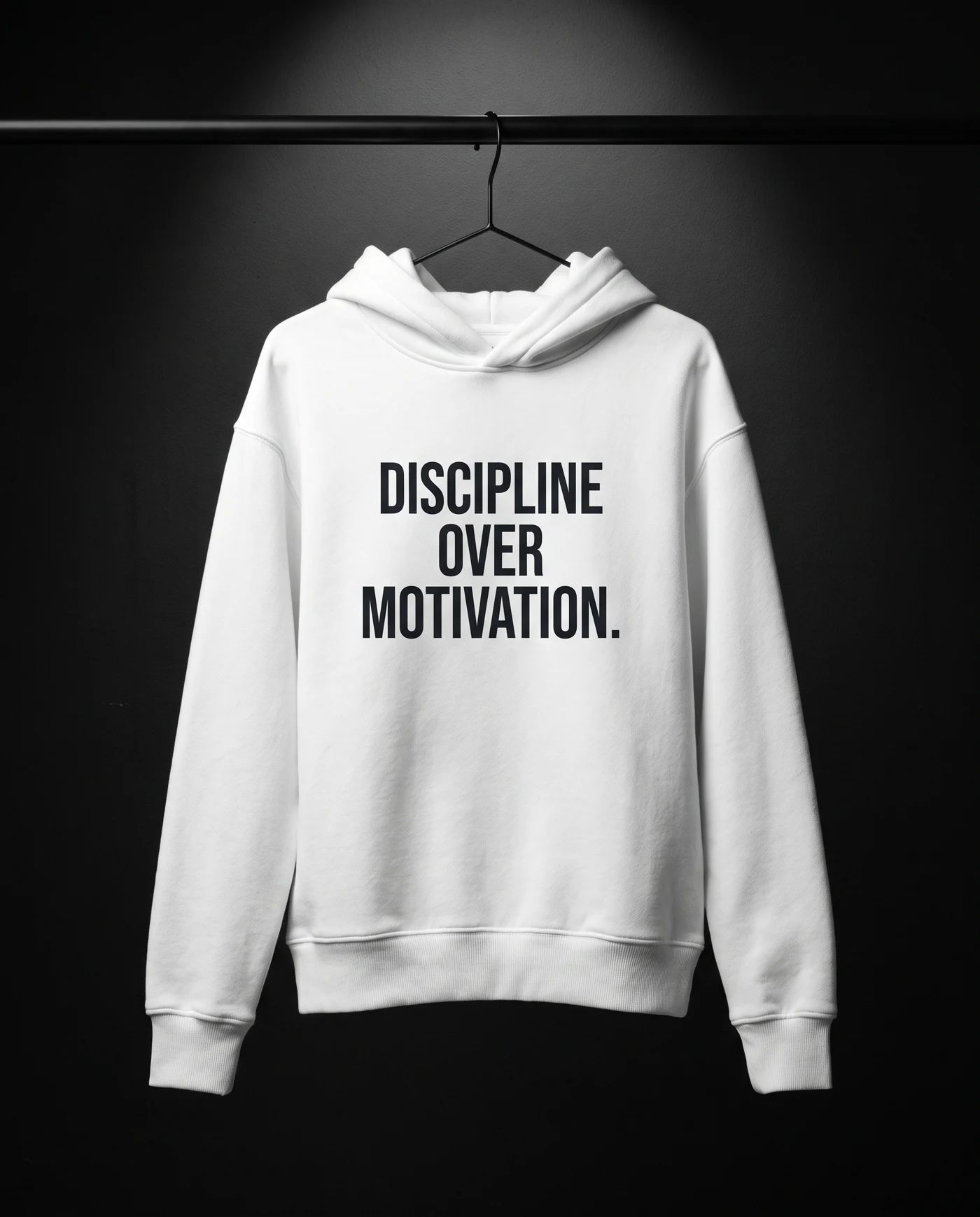 Discipline White Bestehende KI-Konzeptansicht. Kein reales Produktfoto und keine Materialzusage.