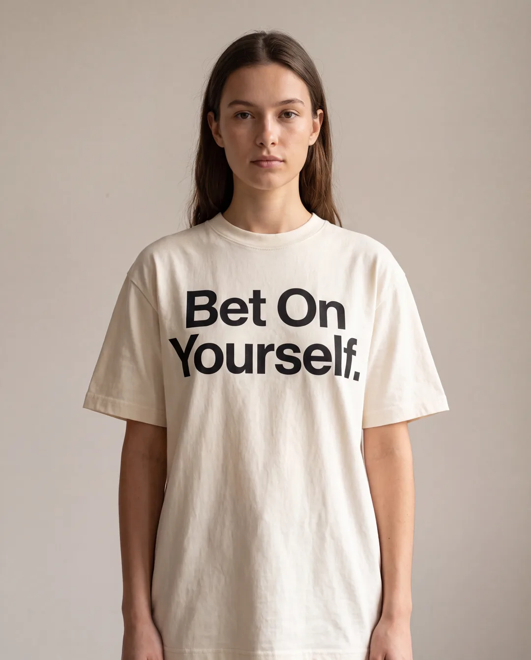 Bet On Yourself Tee Bestehende KI-Konzeptansicht. Kein reales Produktfoto und keine Materialzusage.