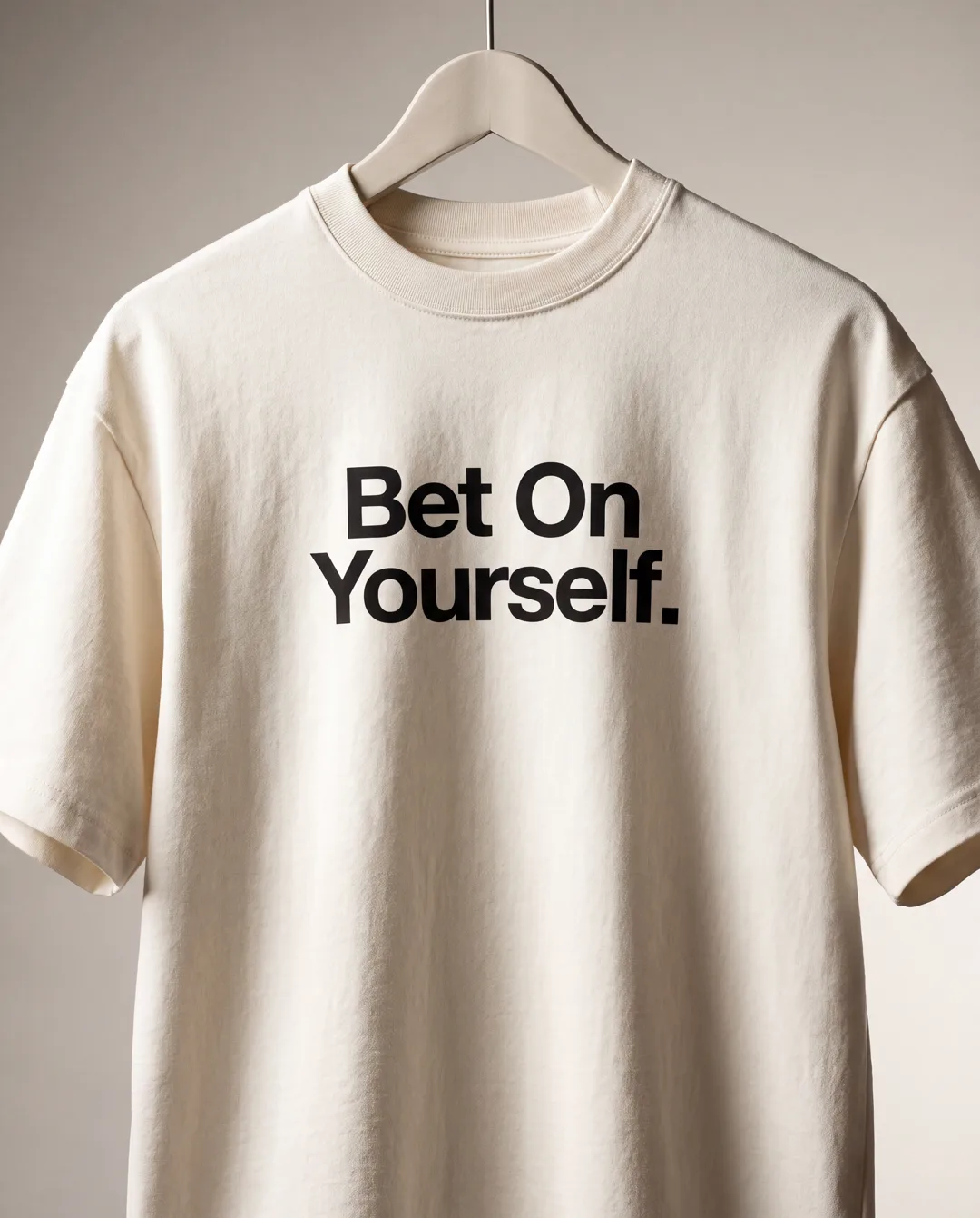 Bet On Yourself Tee Bestehende KI-Konzeptansicht. Kein reales Produktfoto und keine Materialzusage.